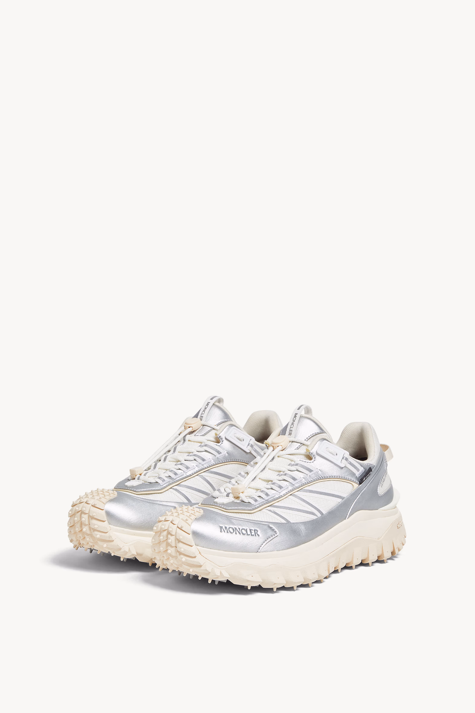 Trailgrip GTX Leather Sneakers Women Silver Moncler 4